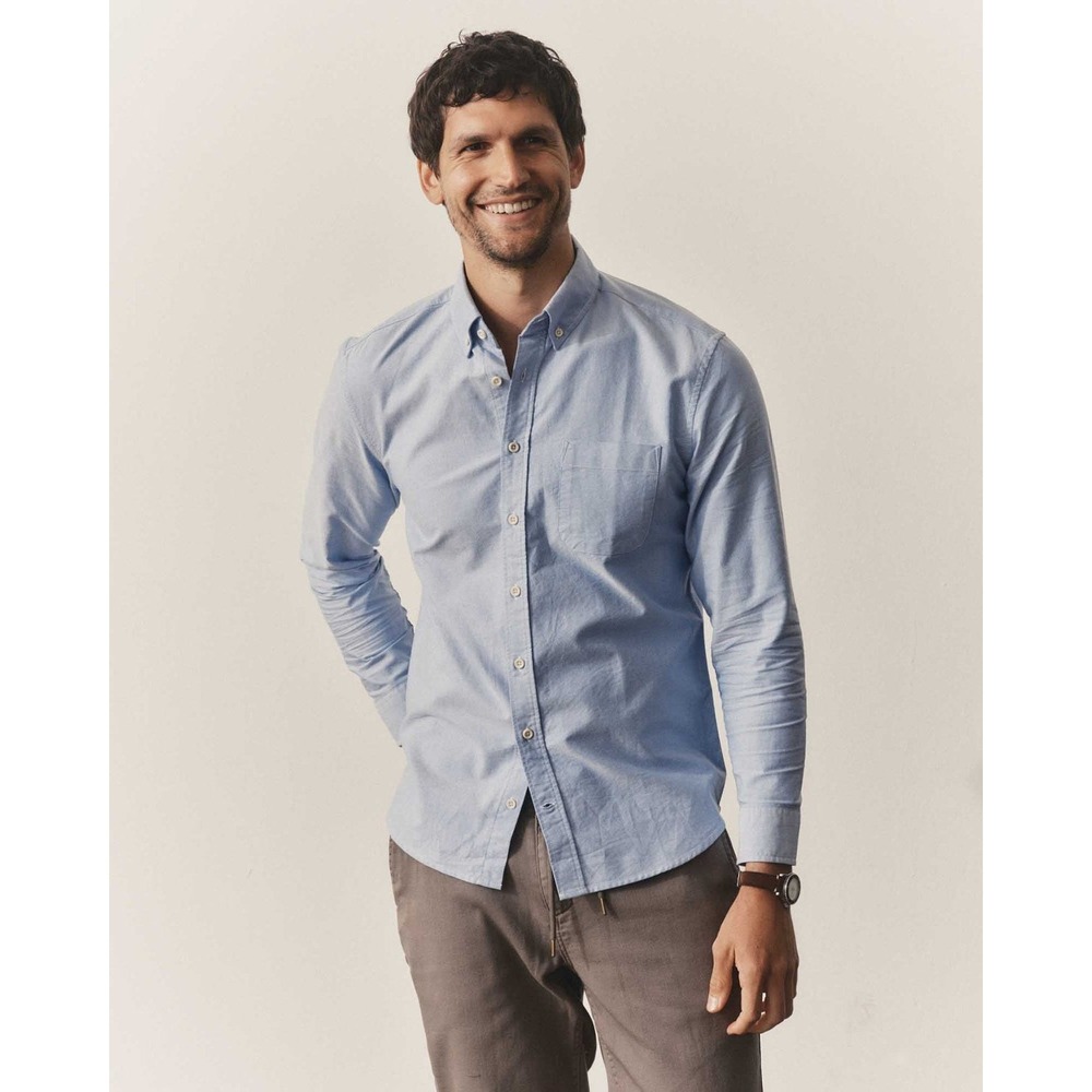 Taylor Stitch Mens The Jack Blue Everyday Oxford Button Down Shirt Sz 46 XXL